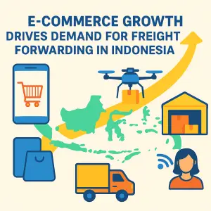 how e-commerce growth drives demand for freight forwarding in Indonesia
