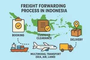 reight forwarding process in Indonesia